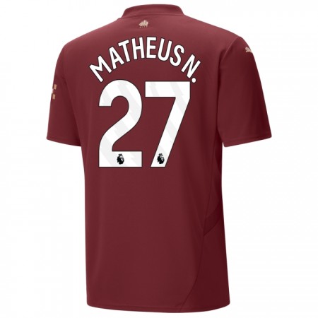 Manchester City Matheus Nunes 27 Alternativní 2024-25 - Fotbalové Dresy (S/S) Manchester City Matheus Nunes 27 Alternativní 2024-25 - Fotbalové Dresy (S/S)